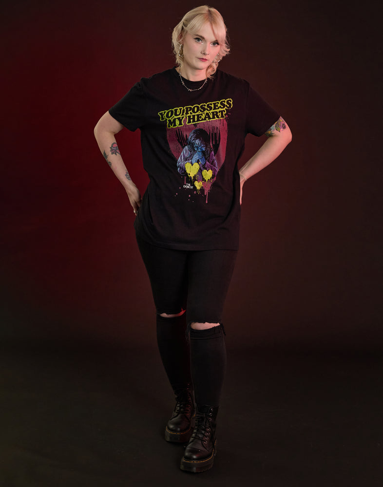 The Exorcist You Possess my heart Unisex Black Short Sleeved T-Shirt