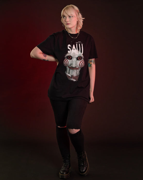 Saw Doll Mens Black Short Sleeved T-Shirt