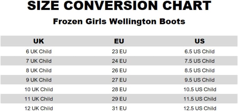 Disney Frozen Elsa & Anna Girls Purple Wellington Boots