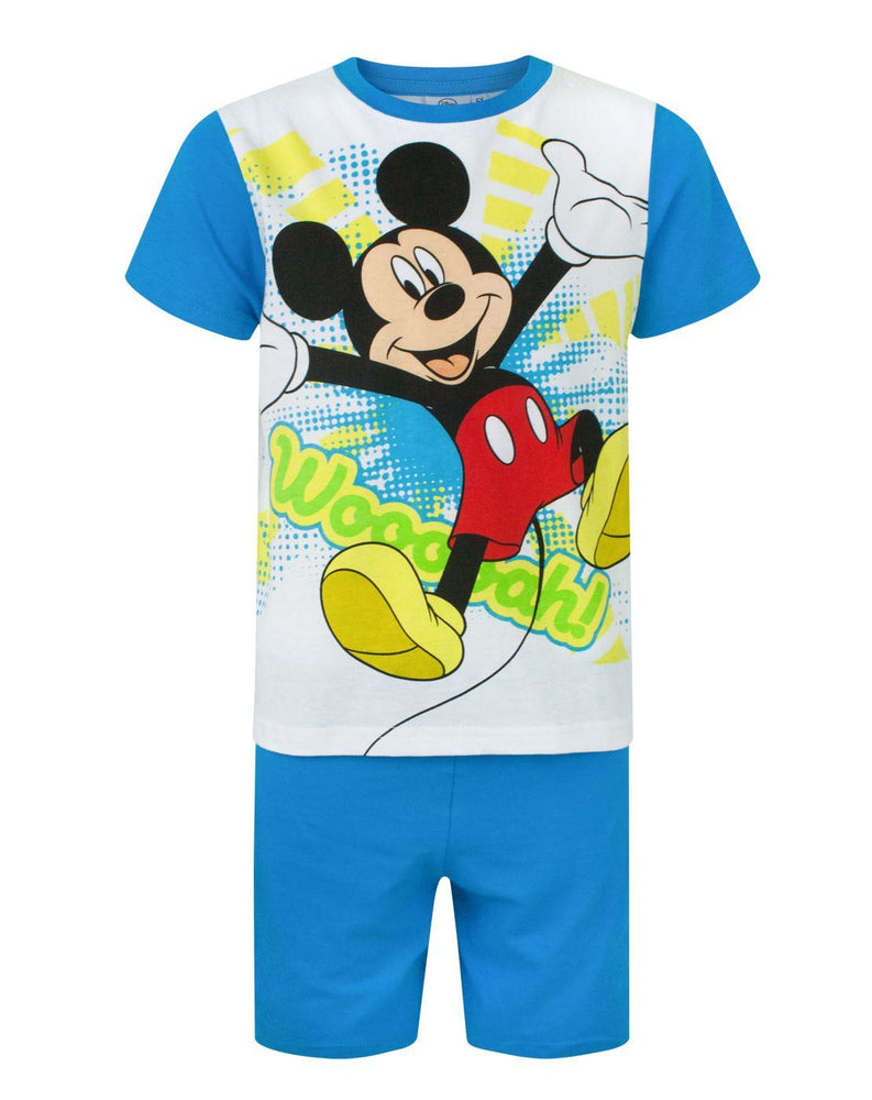 Disney Boys Blue Short Sleeve Short Leg Pyjama Set