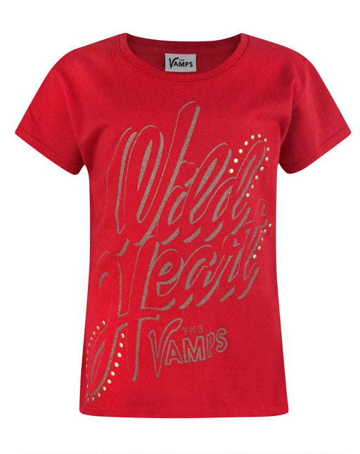 The Vamps Girls Red Short Sleeved T-Shirt
