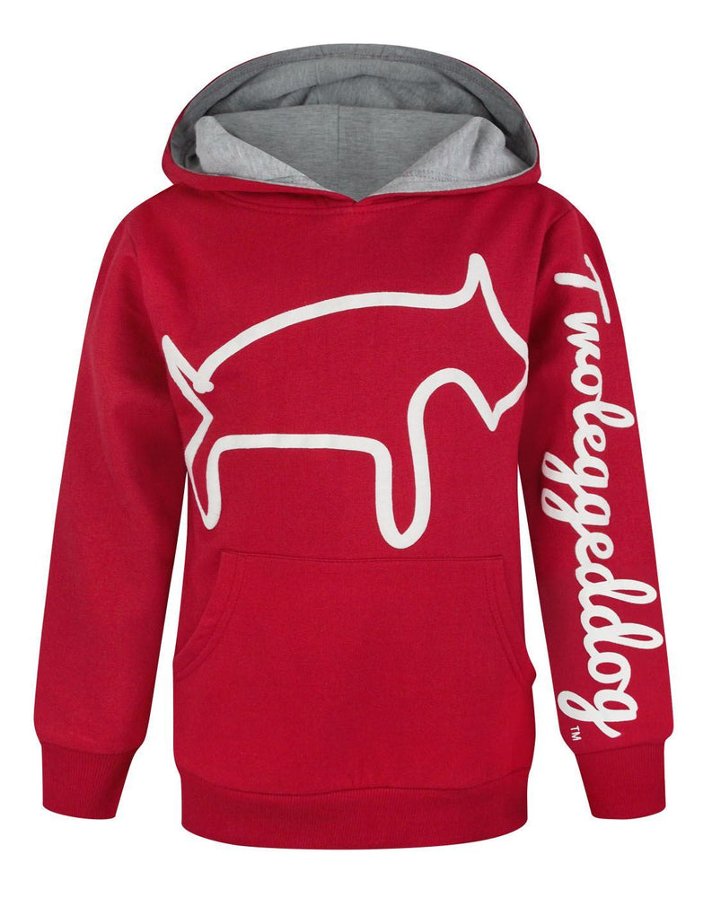 Two Legged Dog Boys Red Hoodie