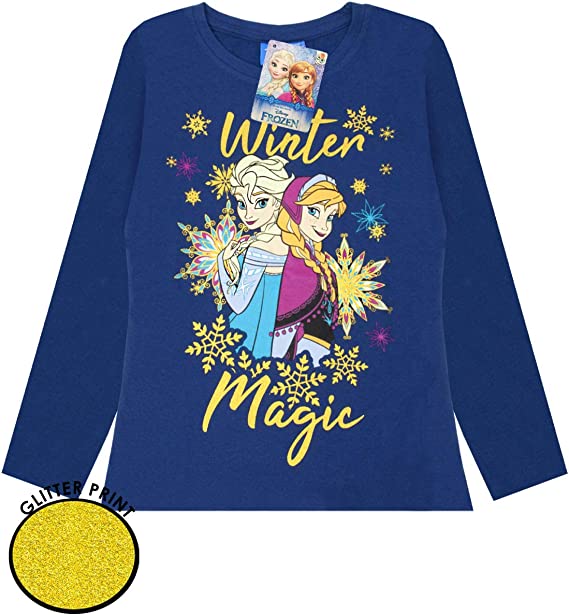 Disney Girls Blue Long Sleeved T-Shirt