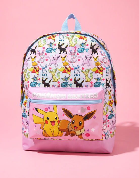 Pokémon Pikachu Eevee Besties Glitter Girl's Backpack