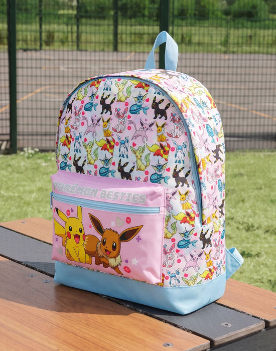Pokémon Pikachu Eevee Besties Glitter Girl's Backpack