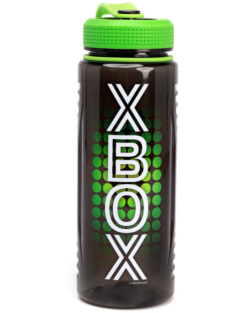 Xbox Logo Print Mens Black Screw Water Bottle