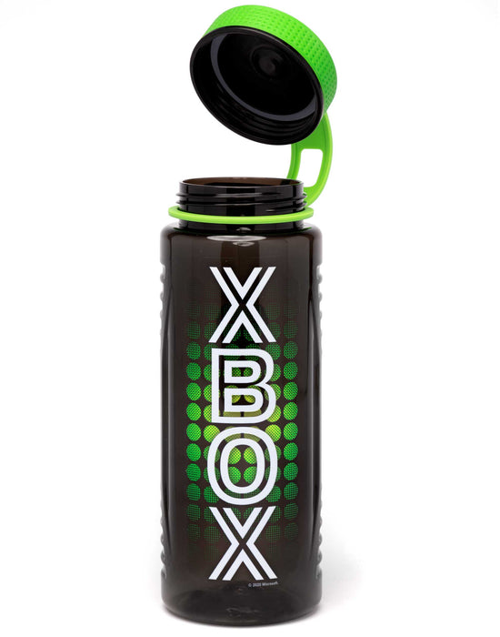 Xbox Logo Print Mens Black Screw Water Bottle