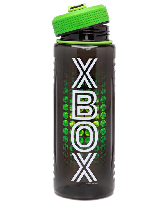 Xbox Logo Print Mens Black Screw Water Bottle