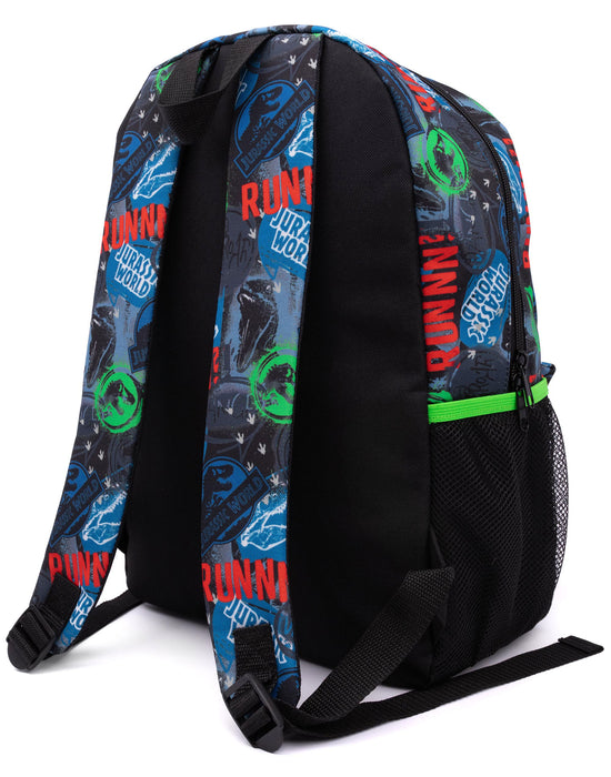 Jurassic World Logo Boys Black 4 Piece Backpack Set