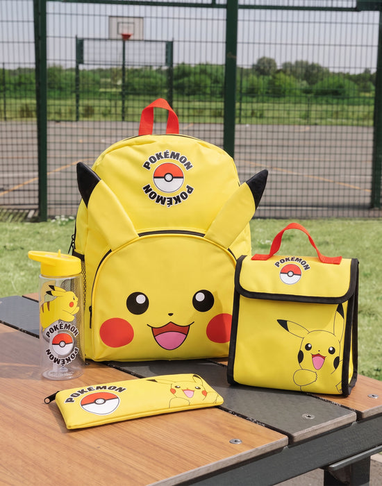 Pokemon Pikachu 4 Piece Lunch Bag Backpack Set