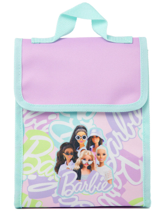 Barbie Girls Dolls 4 Piece Backpack Water Bottle Lunch Bag Pencil Case