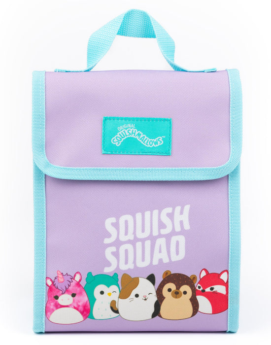 Squishmallows 4 Piece Kids Backpack Water Bottle Lunch Bag Pencil Case Set