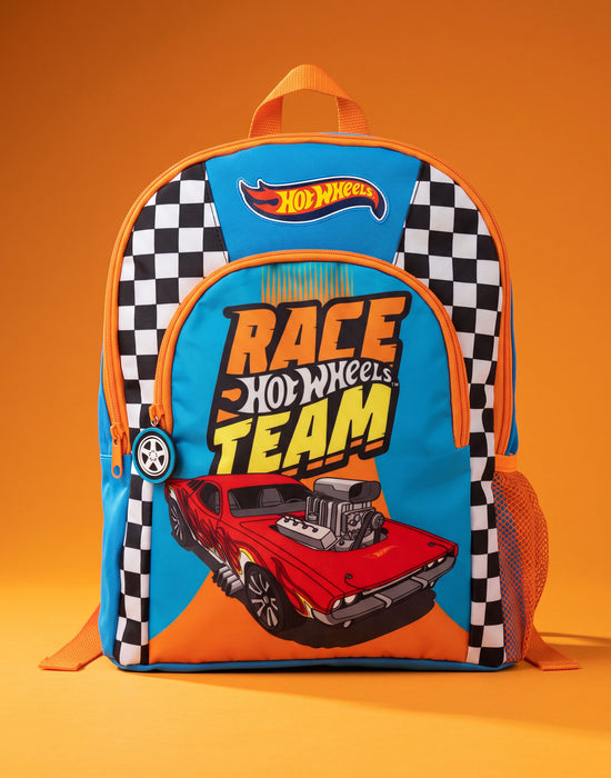 Hot Wheels Kids Boys Race Car Rucksack Backpack