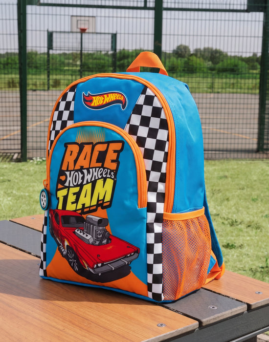 Hot Wheels Kids Boys Race Car Rucksack Backpack