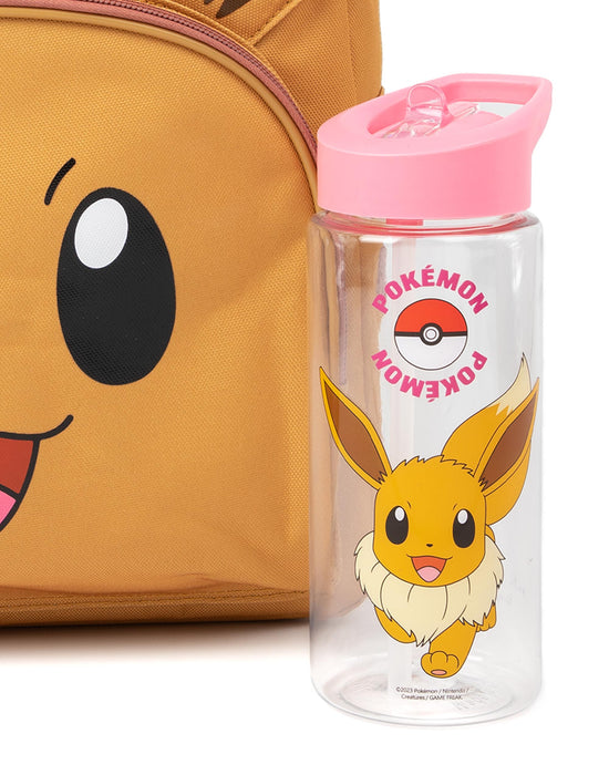 Pokemon 16" Backpack Set With Card Carrier, Pencil Case, Snack Bag, Stress Toy, Red, 5-Piece