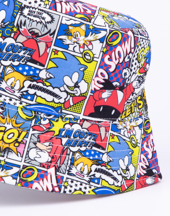 Sonic the Hedgehog Unisex Multicoloured Bucket Hat