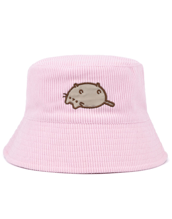 Pusheen The Cat Womens Pink Cord Bucket Summer Sun Hat