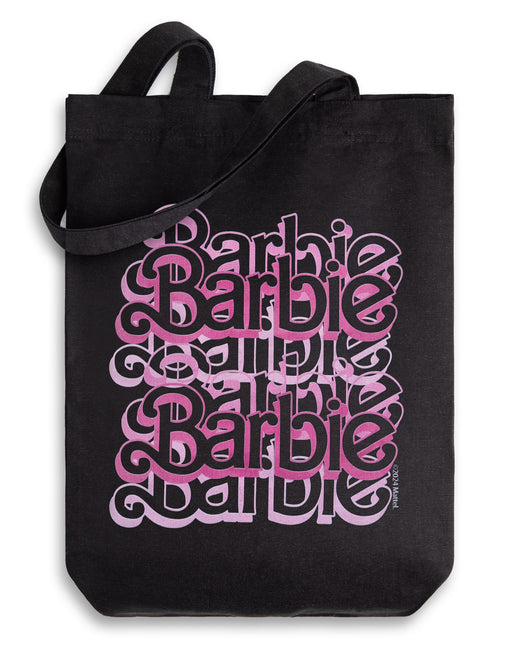 Barbie Repeat Womens Black Tote Bag
