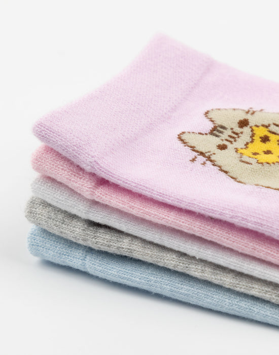 Pusheen Snack Attack Womens Multicoloured Calf Socks Set of 5