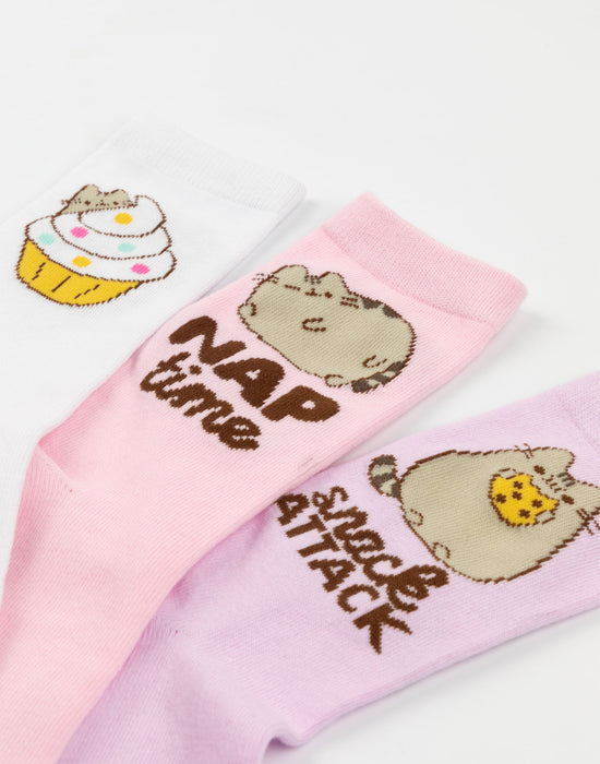 Pusheen Snack Attack Womens Multicoloured Calf Socks Set of 5
