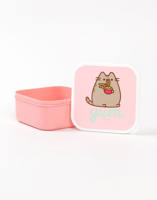 Pusheen Snack Attack Girls Multicoloured Lunch Bag, Lunch Box and Bottle Set