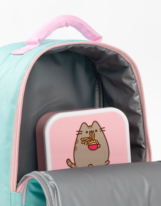Pusheen Snack Attack Girls Multicoloured Lunch Bag, Lunch Box and Bottle Set