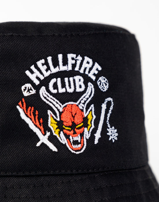 Stranger Things Hellfire Club Unisex Black Bucket Hat