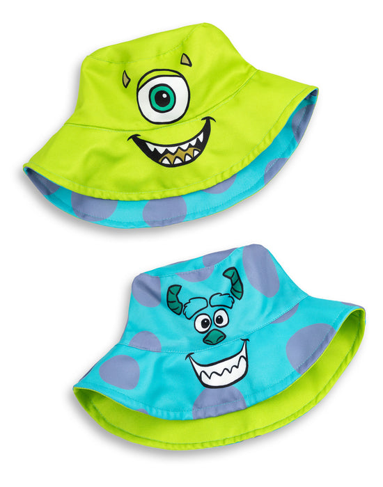 Disney Monster Inc Reversible Sully & Mike Unisex Multicoloured Bucket Hat