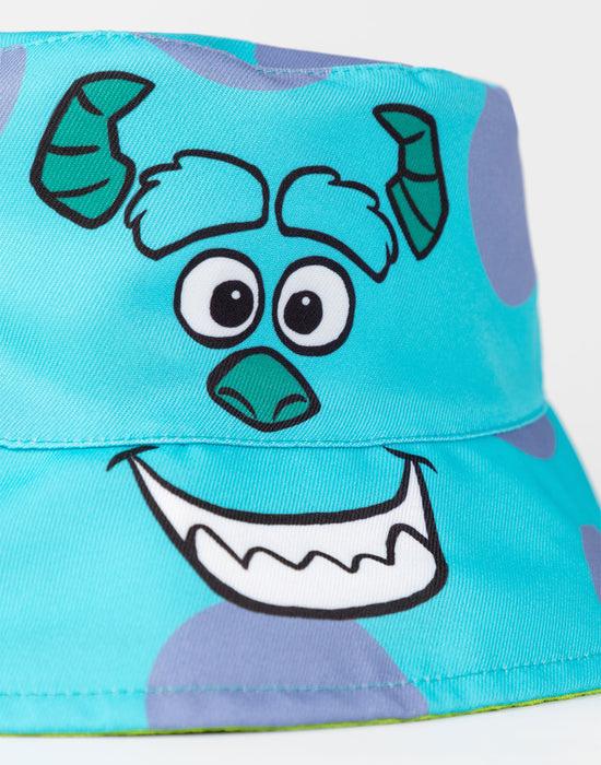 Disney Monster Inc Reversible Sully & Mike Unisex Multicoloured Bucket Hat
