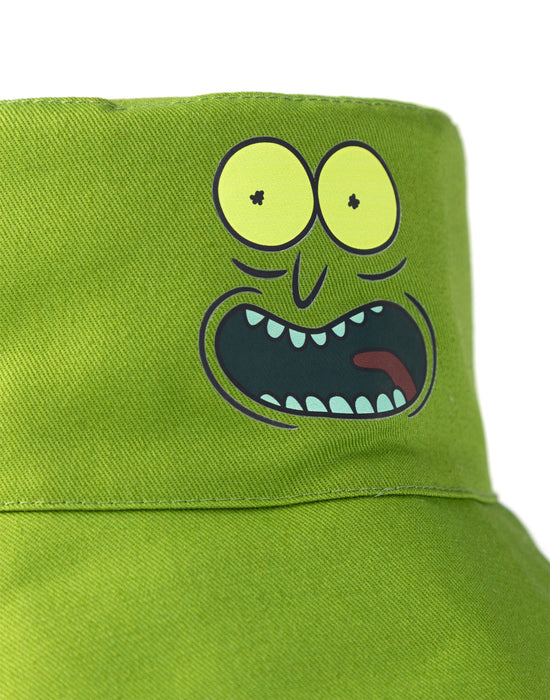 Rick And Morty Reversible Pickle Rick Unisex Green Bucket Hat