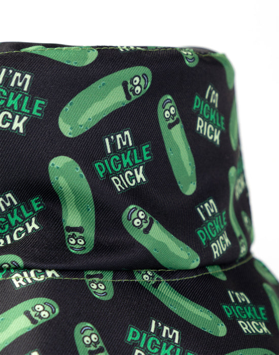 Rick And Morty Reversible Pickle Rick Unisex Green Bucket Hat