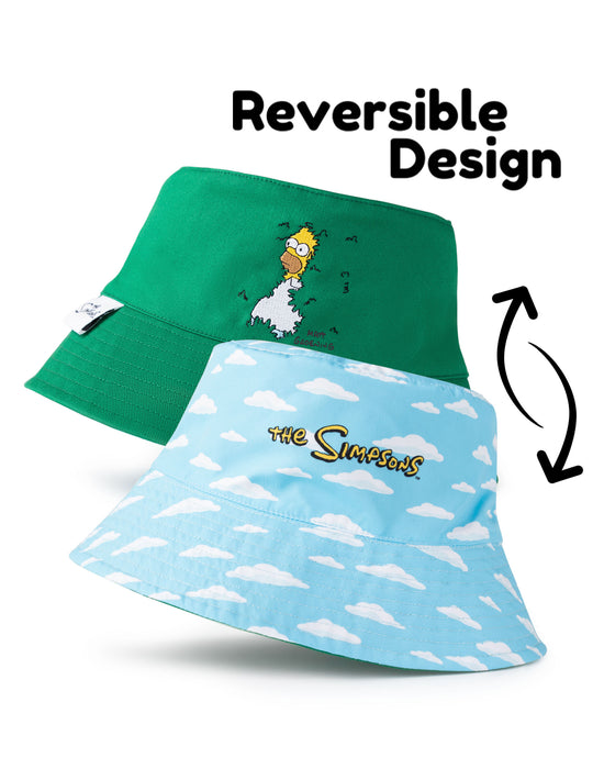 The Simpsons Reversible Homer Mens Multicoloured Bucket Hat