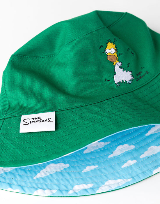 The Simpsons Reversible Homer Mens Multicoloured Bucket Hat