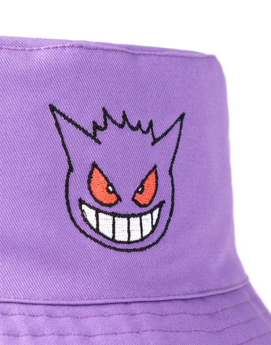 Pokemon Gengar Mens Purple Bucket Hat