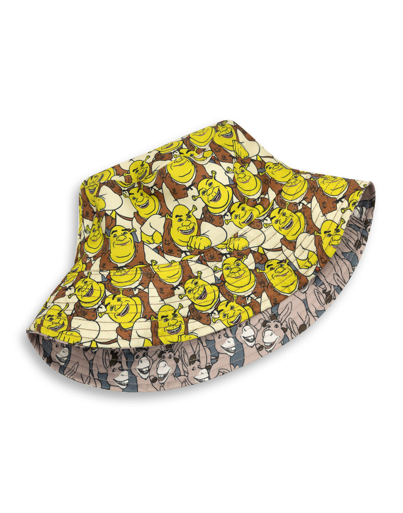 Shrek Reversible Donkey and Shrek Mens Multicoloured Bucket Hat