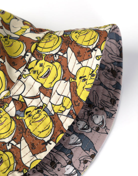Shrek Reversible Donkey and Shrek Mens Multicoloured Bucket Hat