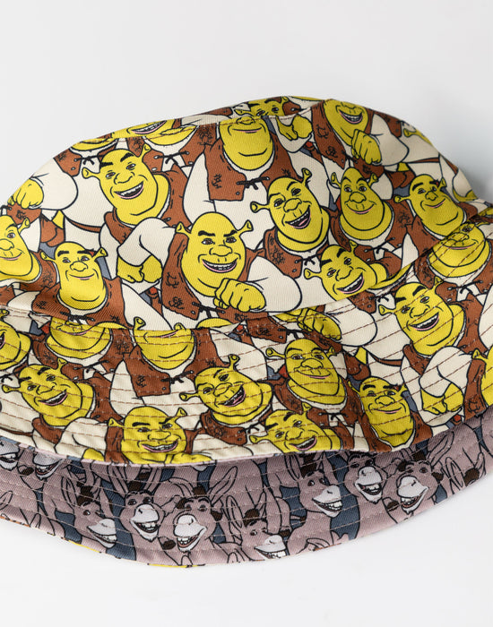 Shrek Reversible Donkey and Shrek Mens Multicoloured Bucket Hat