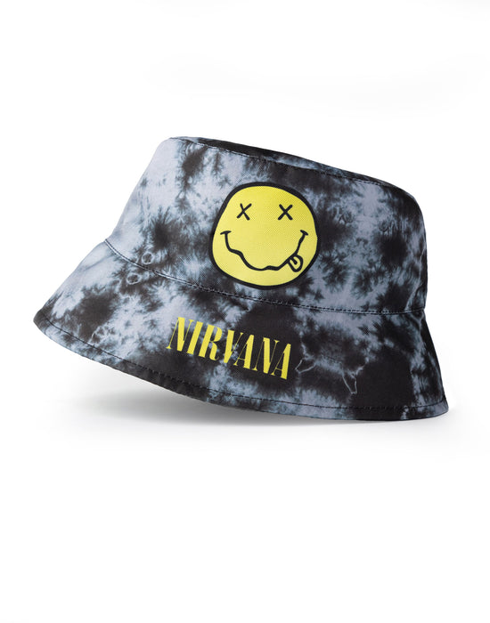 Nirvana Logo Unisex Black Bucket Hat