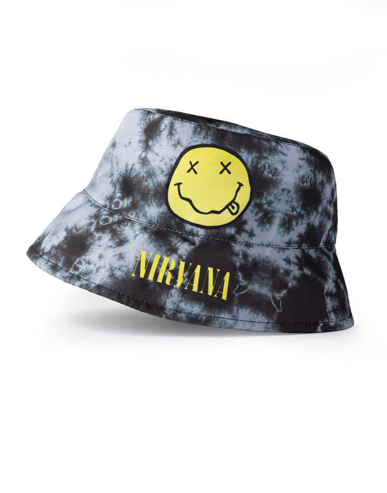 Nirvana Logo Unisex Black Bucket Hat
