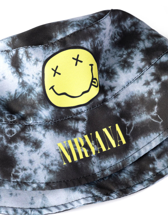 Nirvana Logo Unisex Black Bucket Hat