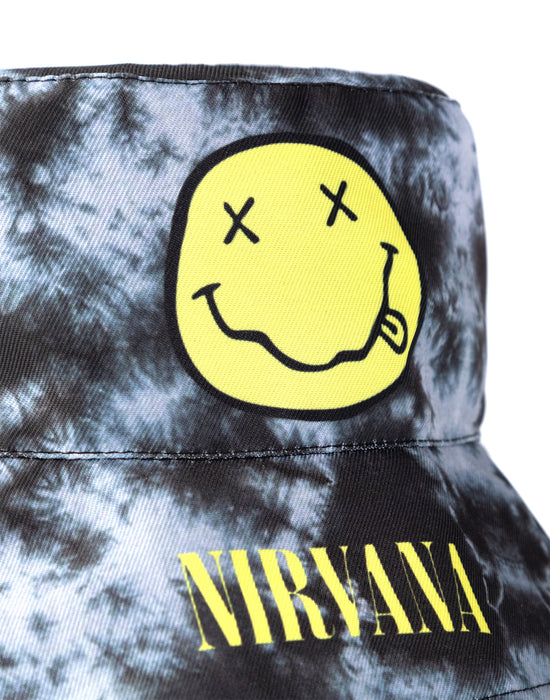 Nirvana Logo Unisex Black Bucket Hat