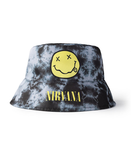 Nirvana Logo Unisex Black Bucket Hat
