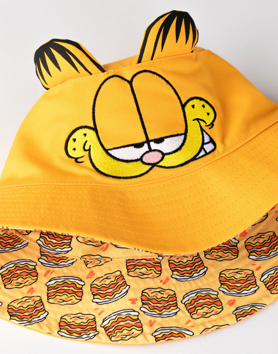 Garfield Reversible Face & Lasagne Unisex Orange Bucket Hat