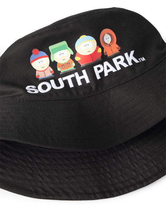 South Park Character Line Up Mens Black Bucket Hat