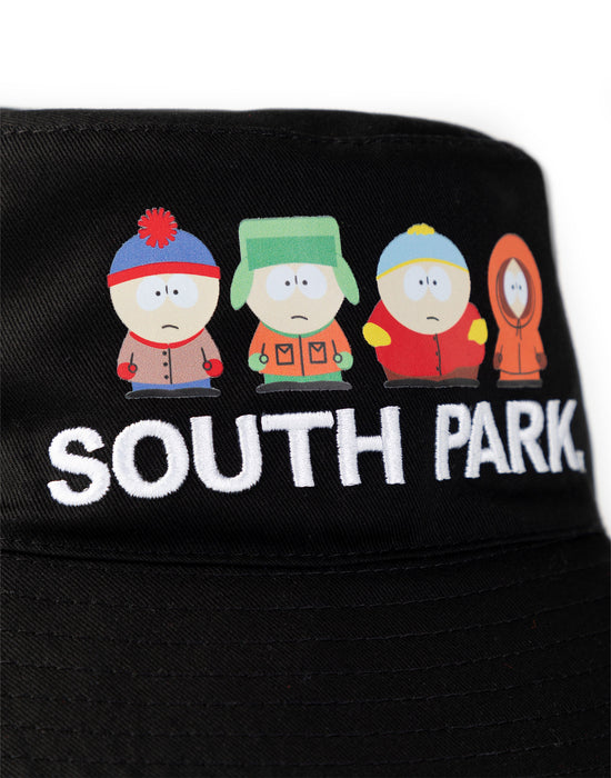 South Park Character Line Up Mens Black Bucket Hat