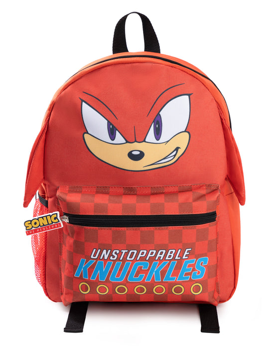 Sonic the Hedgehog Knuckles Unisex Kids Red Backpack