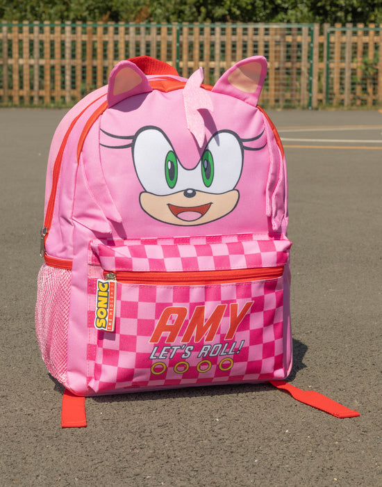 Sonic the Hedgehog Amy Kids Pink Backpack