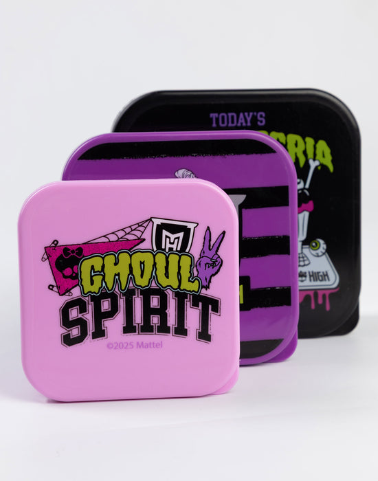 Monster High Creepateria Special Womens Multicoloured 3 Piece Snack Pot Set