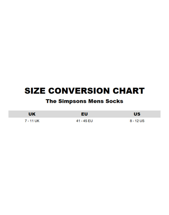 The Simpsons Homer Mens Multicoloured Calf Socks Set of 3