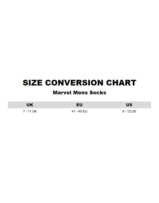 Marvel Deadpool Mens Black Calf Socks Set of 5
